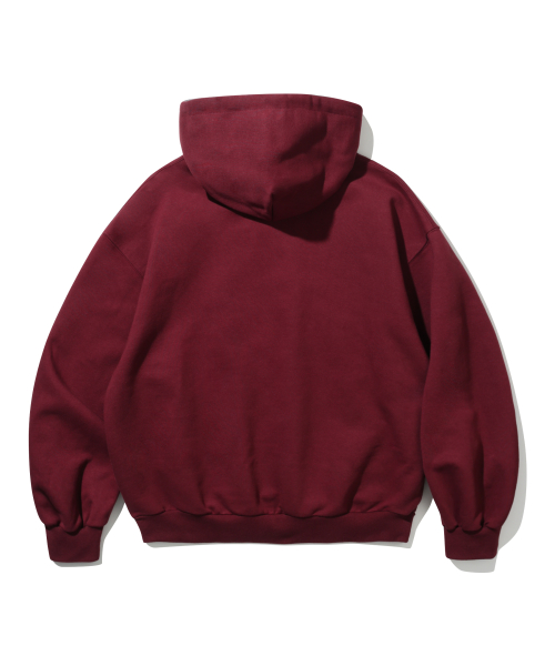 Флисовое худи с логотипом Swirl Burgundy