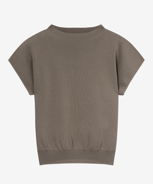 [W] Cap Sleeve Mock Neck Knit - 6 colors thumbnail 4