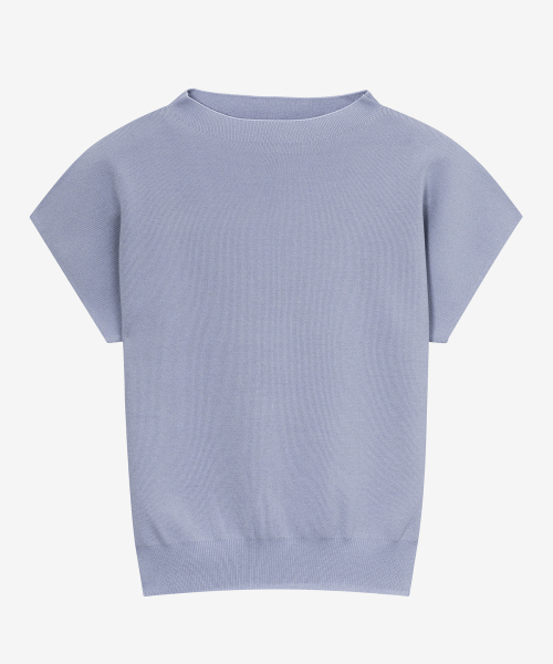 [W] Cap Sleeve Mock Neck Knit - 6 colors thumbnail 5