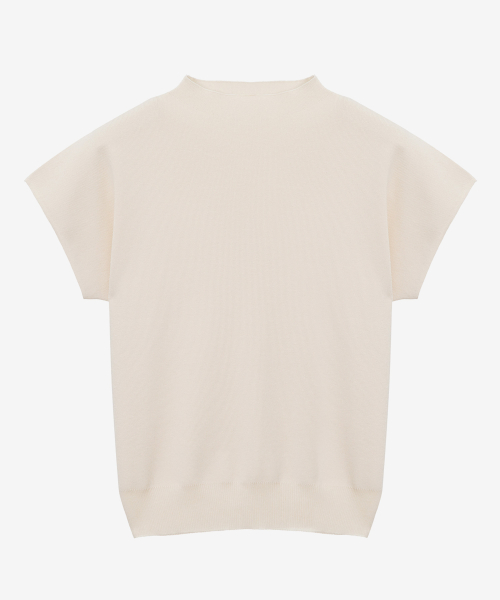 [W] Cap Sleeve Mock Neck Knit - 6 colors thumbnail 7