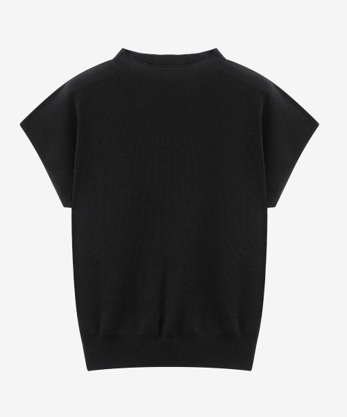 [W] Cap Sleeve Mock Neck Knit - 6 colors thumbnail 8