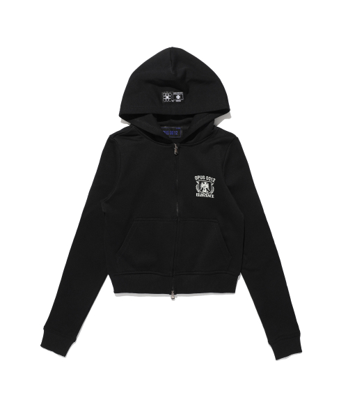 Op. 07 CITY GIRL HOOD-ZIP BLACK
