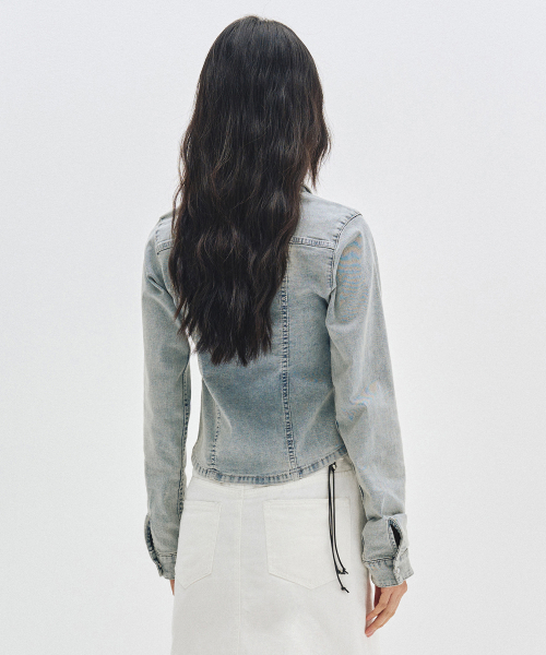 Western Slim Denim Shirts DCWSH003LIGHTBLUE