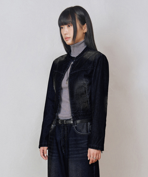Вельветовая джинсовка Velvet Denim Jacket DCWJK001DBLUE