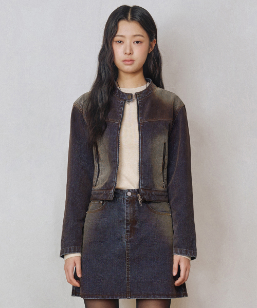 [Velvet Denim] Velvet Denim Jacket DCWJK001 Rust Blue