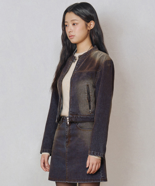 [Velvet Denim] Velvet Denim Jacket DCWJK001 Rust Blue