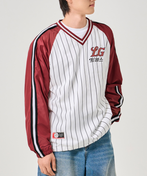 [LG Twins x 1993 Studio] Реглан писте с контрастными рукавами_Red