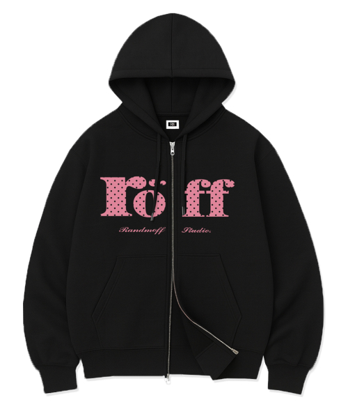 RÖFF TYPE PLAY SPACE DOT OVER FIT 2-WAY ZIP-UP (5color)