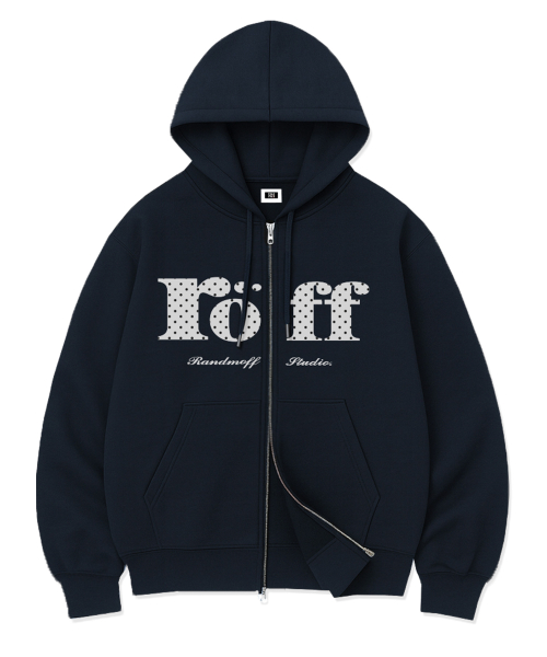 RÖFF TYPE PLAY SPACE DOT OVER FIT 2-WAY ZIP-UP (5color)
