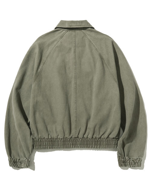 Джинсовая куртка с воротником реглан — Khaki