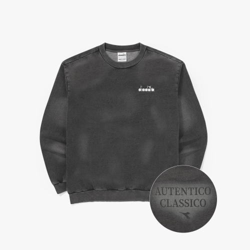 Джинсовый свитшот Spray Wash BLACK