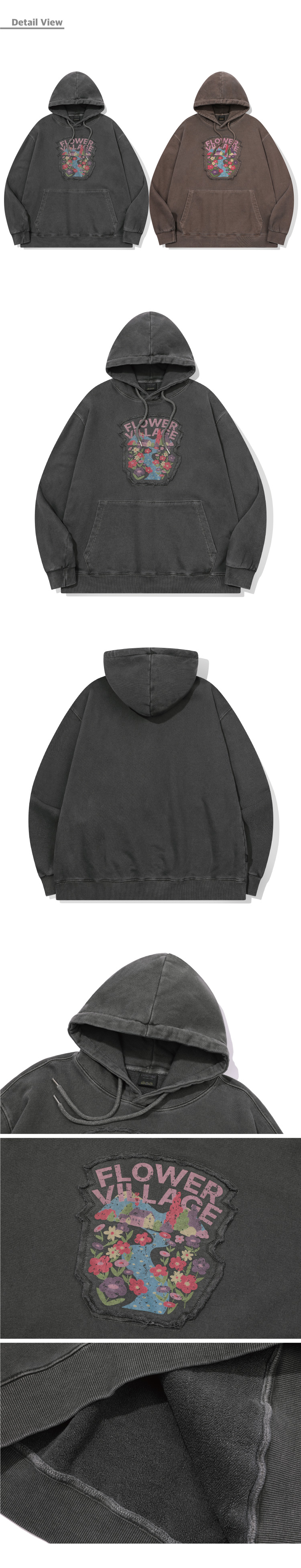 PIGMENT HOODIE - 2 COLORS SMOKE BLACK