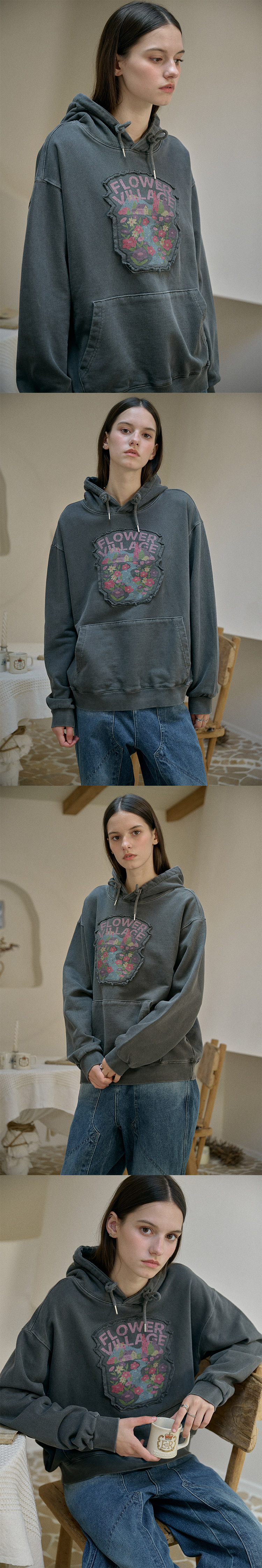 PIGMENT HOODIE - 2 COLORS SMOKE BLACK