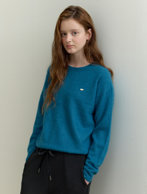 Fluffy cashmere wool knit - (4 colors)