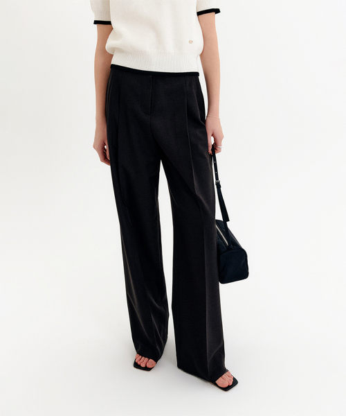 Широкие брюки ISLA TWO-TUCK WIDE PANTS с двумя складками, 3 colors