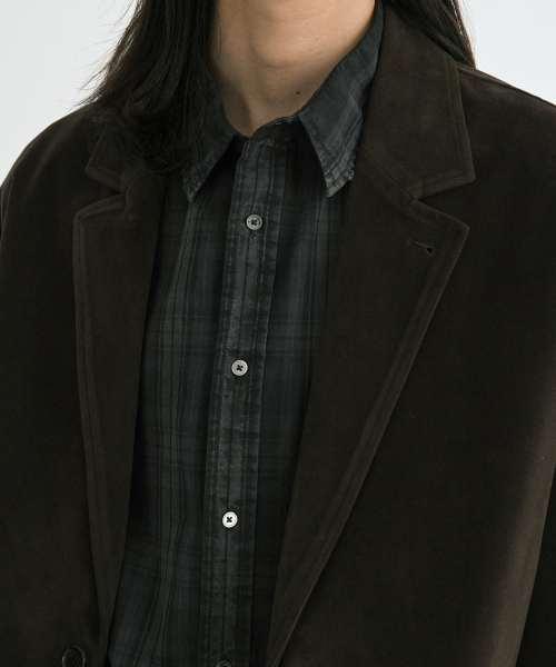 Suede crop куртка (brown)