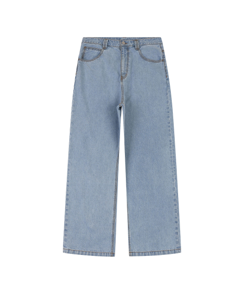 WIDE FIT LARK DENIM PANTS (LIGHT BLUE)