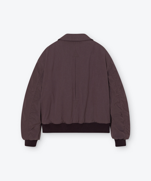 WASHED COTTON PANELLED JACKET (ASH PURPLE)