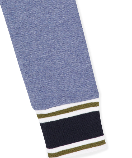 W Patch Track Jacket Heather Navy
