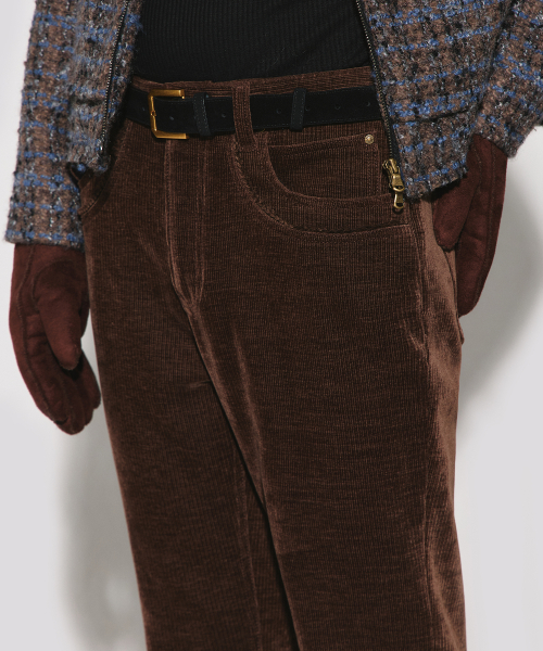 Vesper tape detail boots cut pants brown