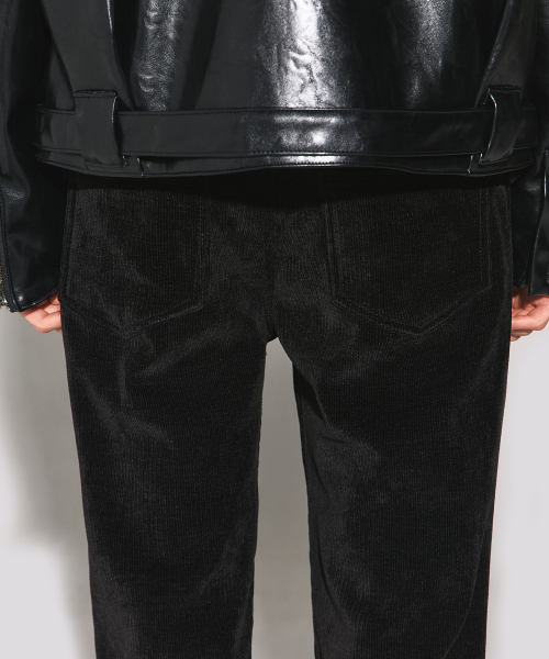 Vesper tape detail boots cut pants black