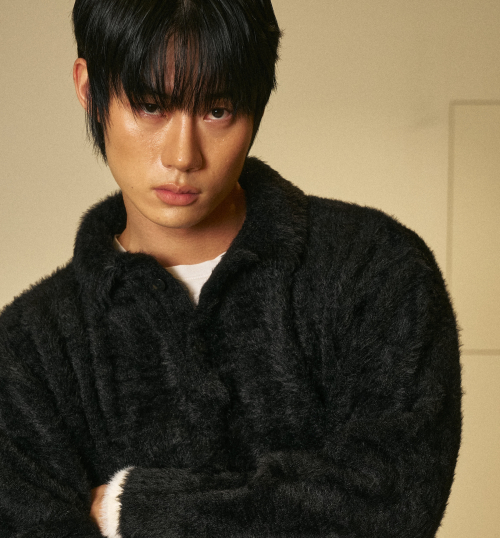 Mohair Washable Kara knit BLACK
