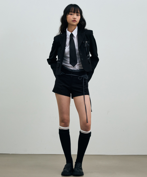 ASTRAL CROP JACKET / BLACK