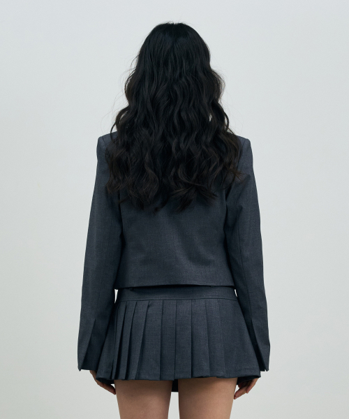ASTRAL CROP JACKET / CHARCOAL