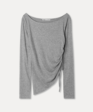 MIXXO ミッソー ボートネック シュリンク Tシャツ 画像 3