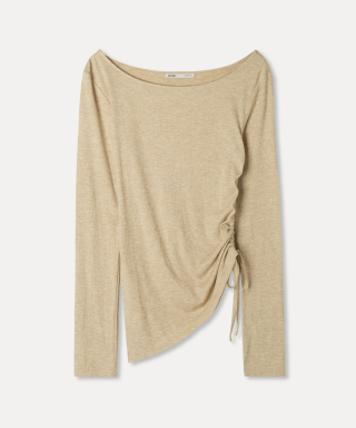 MIXXO ミッソー ボートネック シュリンク Tシャツ 画像 4