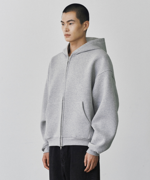 CLOUD HOODIE ZIP-UP [MELANGE GRAY]