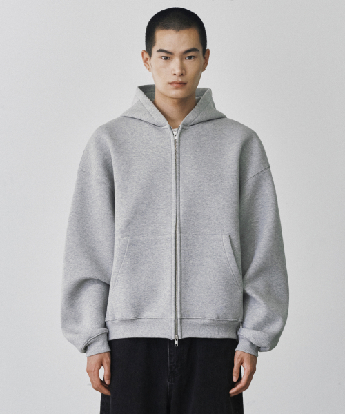 CLOUD HOODIE ZIP-UP [MELANGE GRAY]