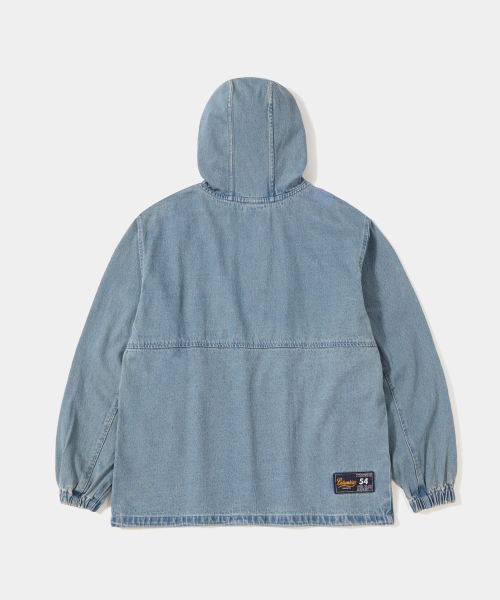 NY STREET TAIL DENIM ANORAK JACKET_LIGHT JEAN