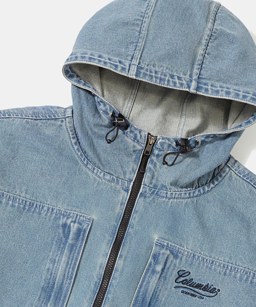 NY STREET TAIL DENIM ANORAK JACKET_LIGHT JEAN