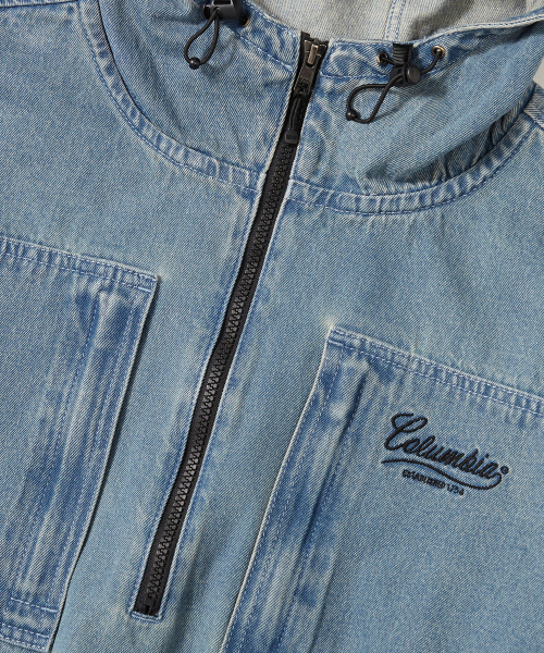 NY STREET TAIL DENIM ANORAK JACKET_LIGHT JEAN