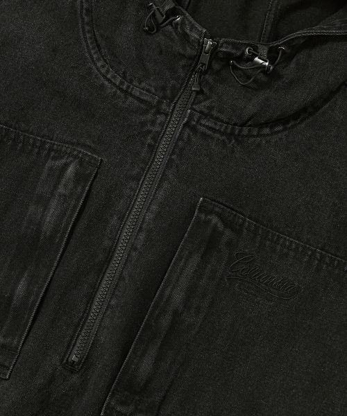 NY STREET TAIL DENIM ANORAK JACKET_GRAY JEAN