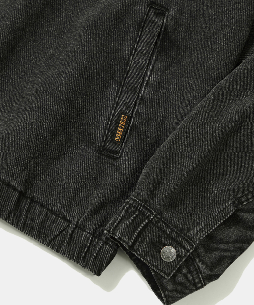 TRAJAN LABEL DENIM BLOUSON JACKET_GRAY JEAN