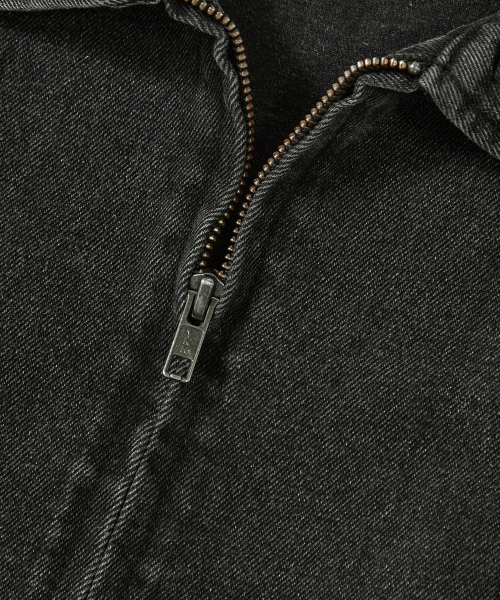 TRAJAN LABEL DENIM BLOUSON JACKET_GRAY JEAN