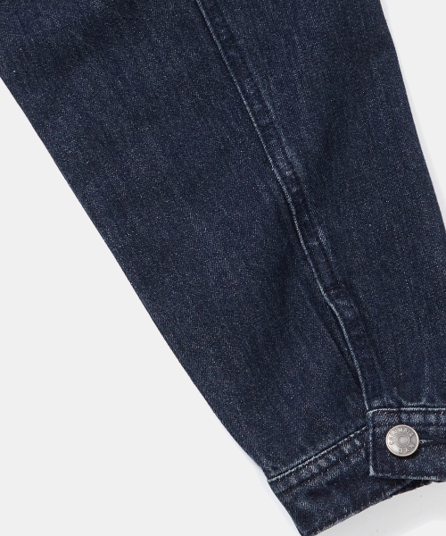 TRAJAN LABEL DENIM BLOUSON JACKET_INDIGO JEAN