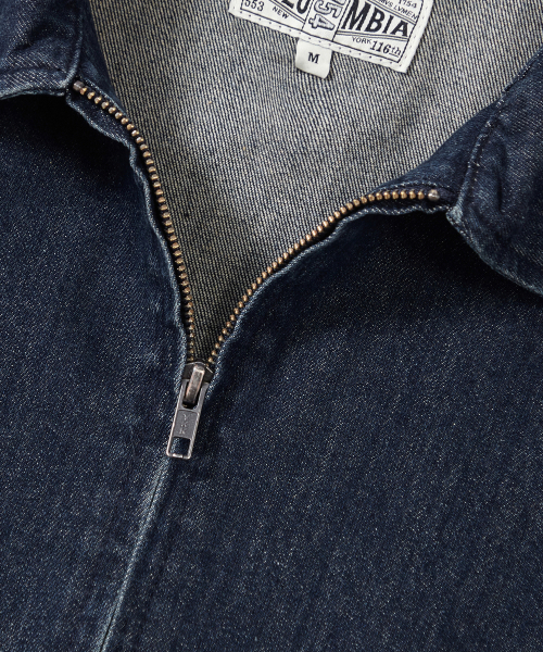 TRAJAN LABEL DENIM BLOUSON JACKET_INDIGO JEAN