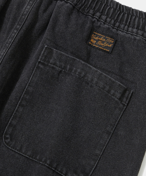 M-LABEL LOOSE-FIT PINTUCK DENIM PANTS_GRAY JEAN