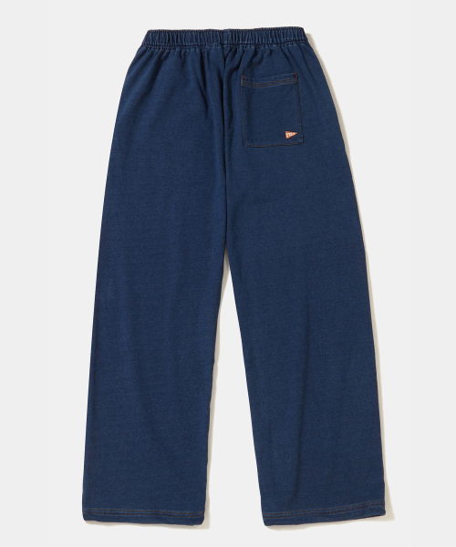 TINY SCRIPT LOOSE-FIT DENIM TERRY SWEATPANTS_MIDNIGHT JEAN