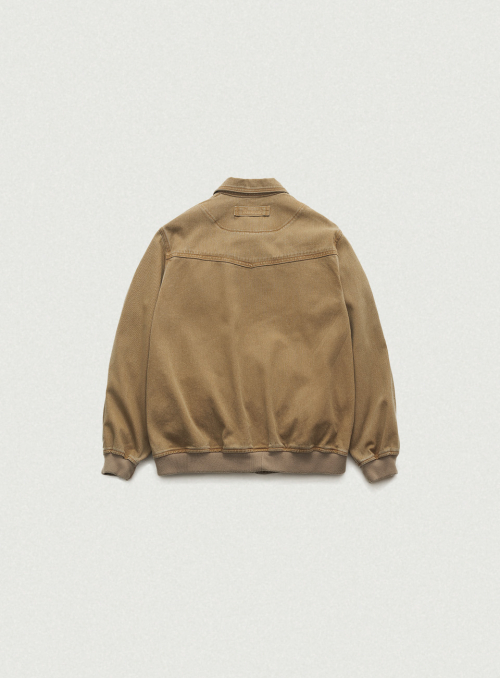 Oversized Tessie Cotton Blouson_Camel