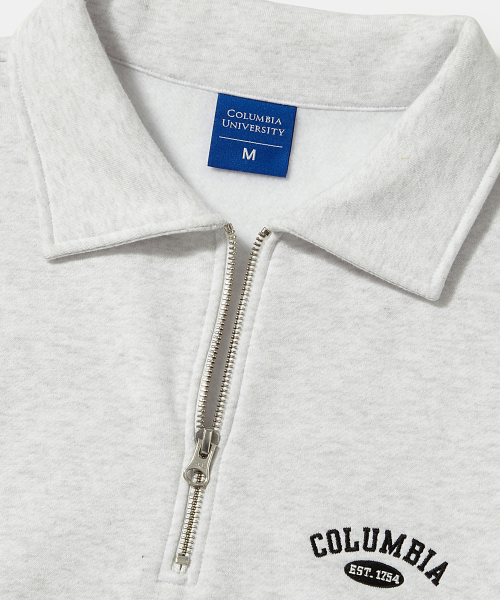 CU ARCH FLEECE H/ZIP SWEATSHIRTS_LIGHT MELANGE