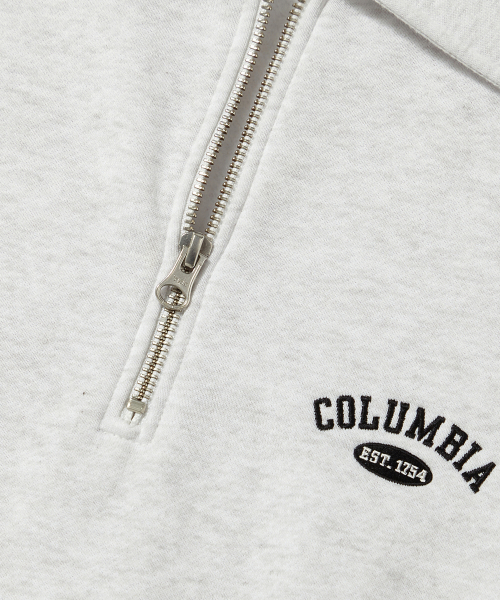 CU ARCH FLEECE H/ZIP SWEATSHIRTS_LIGHT MELANGE