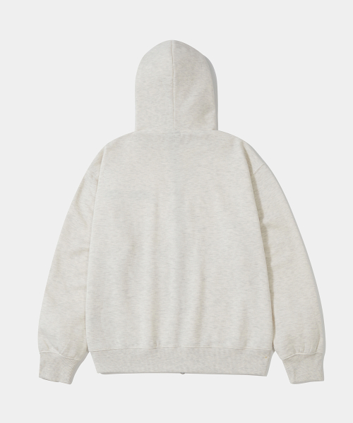 CU ARCH FLEECE ZIP-UP HOODIE_OATMEAL