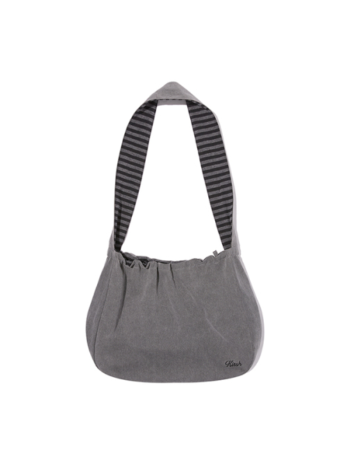 PIGMENT DYED REVERSIBLE CROSSBODY BAG [CHA]