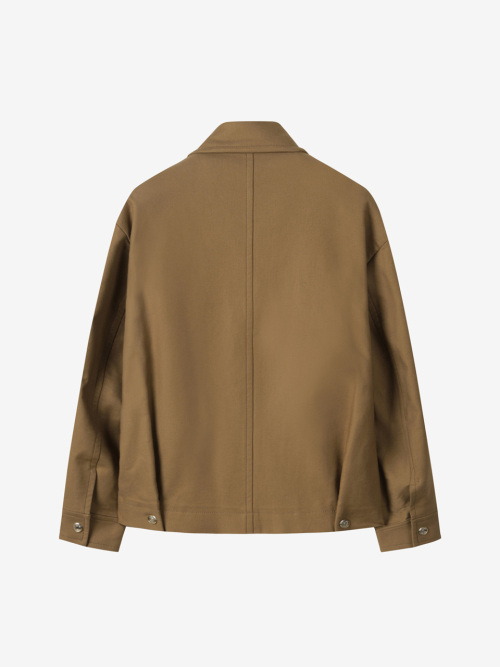 COTTON WORK JACKET_CAMEL