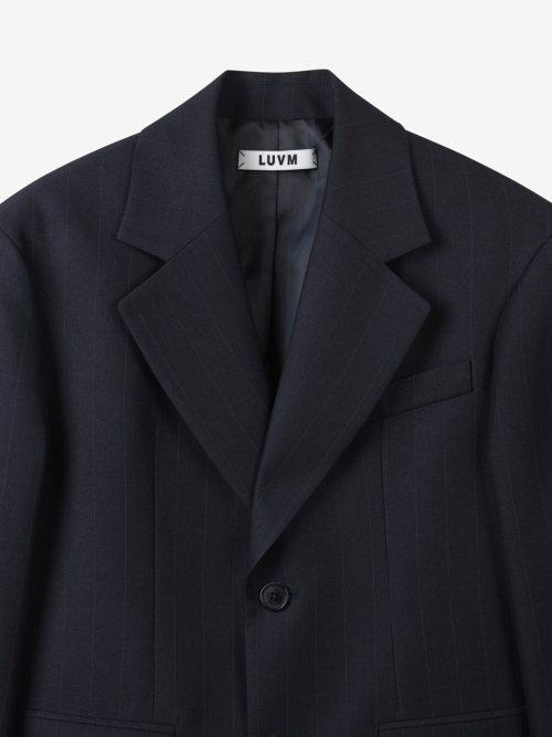 STANDARD SINGLE JACKET_STRIPED FABRIC