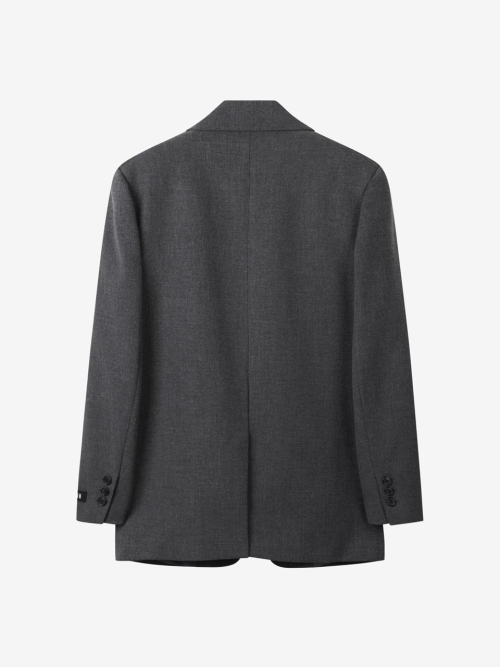 STANDARD SINGLE JACKET_CHARCOAL GRAY
